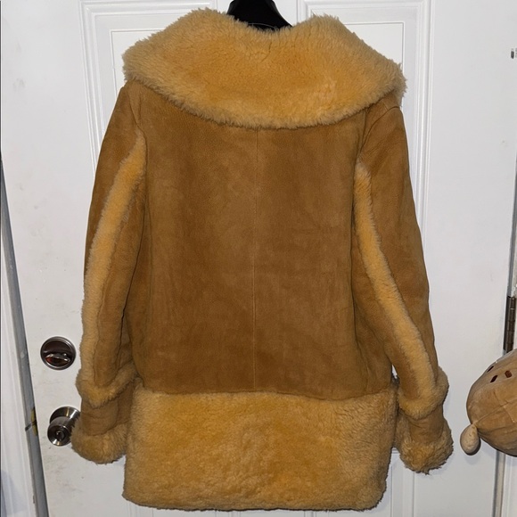 Coach Women's Tan Shearling Coat - Picture 2 of 5